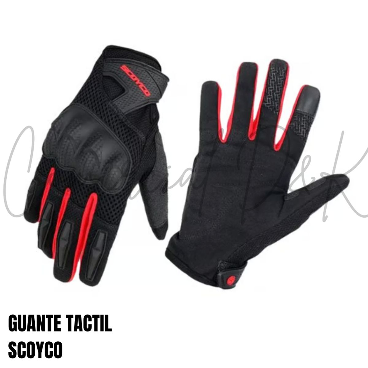 SCOYCO - GUANTE MC58-2 ROJO L MOTO-CICLISMO