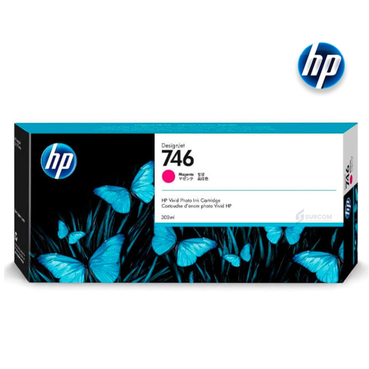 HP - Tinta HP P2V78A 746 300ML Magenta Original