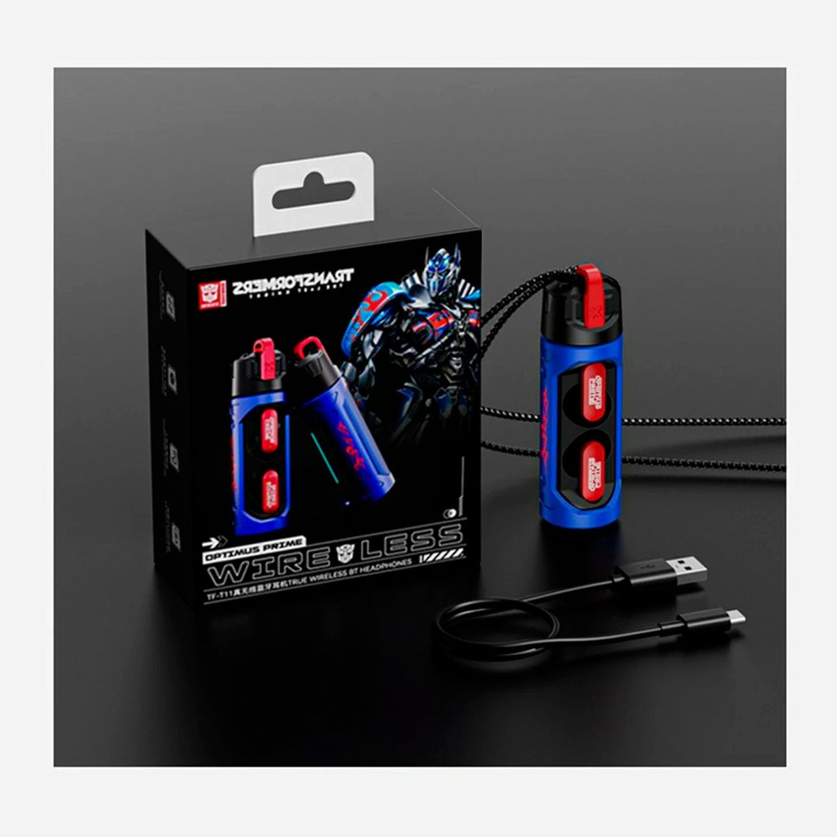 TRANSFORMERS - Audífonos inalámbricos Transformers TF-T11 Optimus Prime BT 5.3