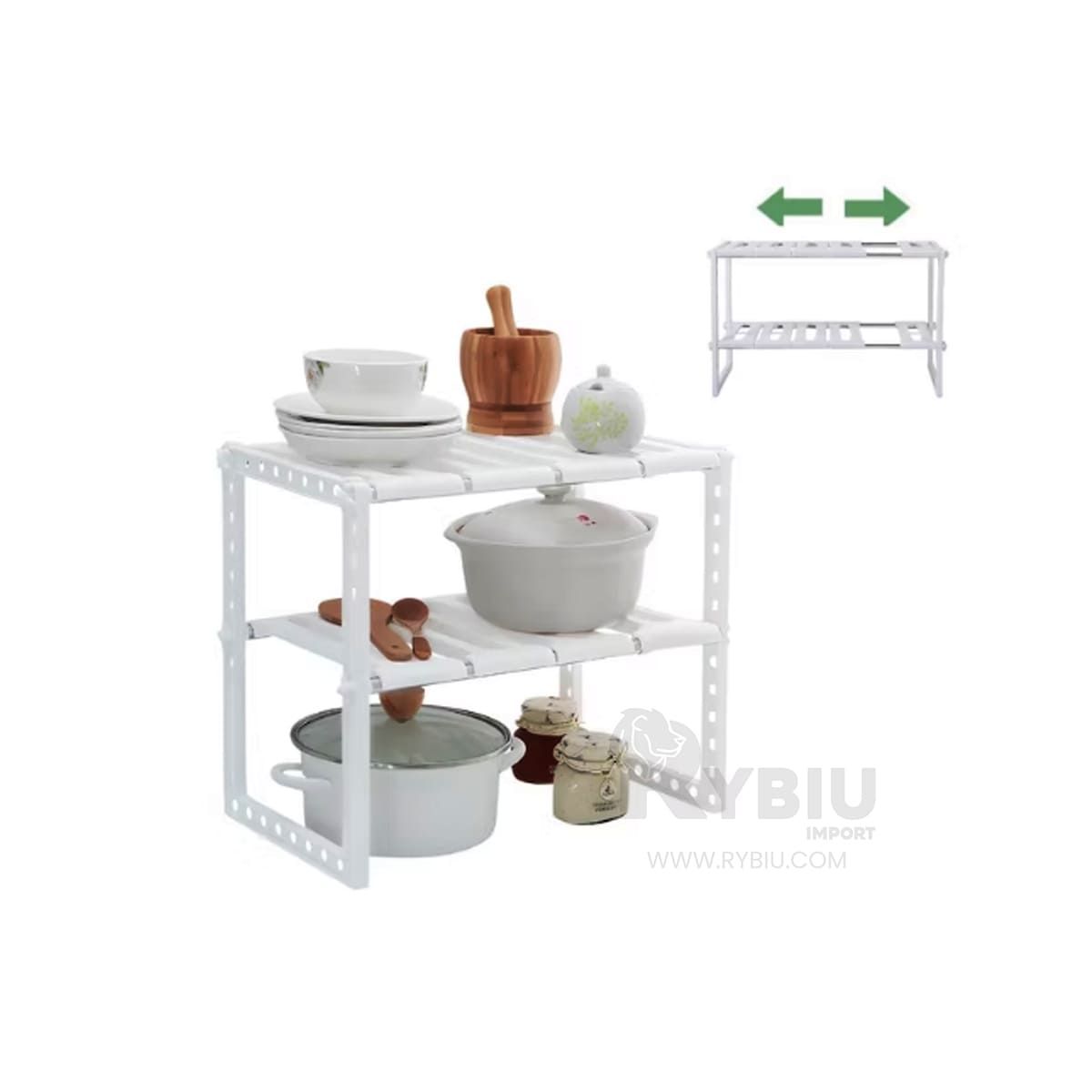 GENERICO - Encimera Practica y Funcional en Blanco Y+Gift Stickers