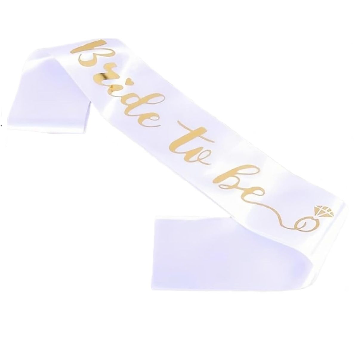 GENERICO - Set banda y velo dorado bride novia despedida de soltera