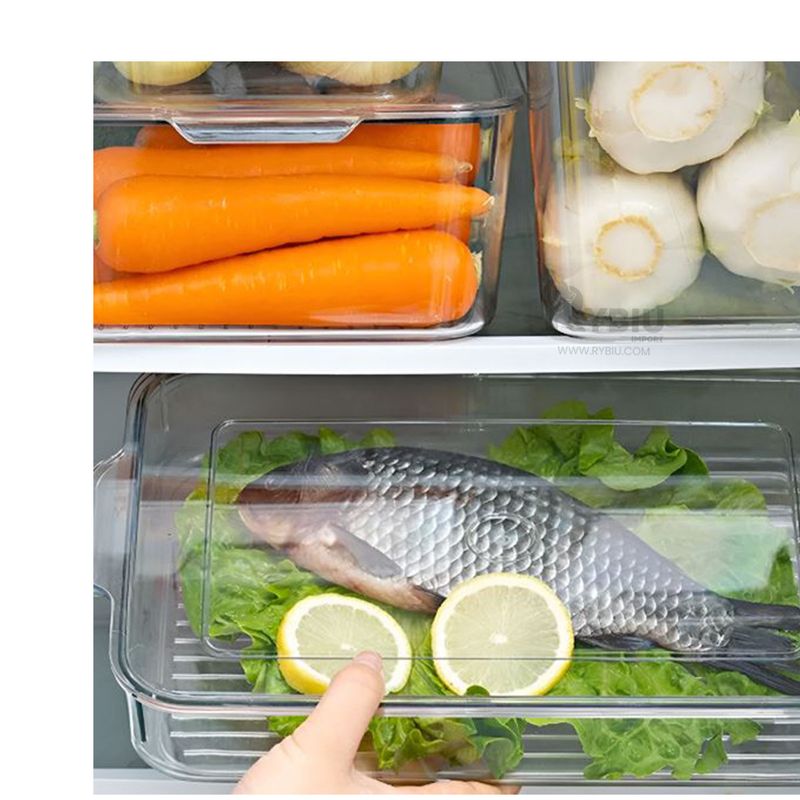 RYBIU IMPORT - Bandeja Rectangular con Tapa Recta Y+Regalo Stickers