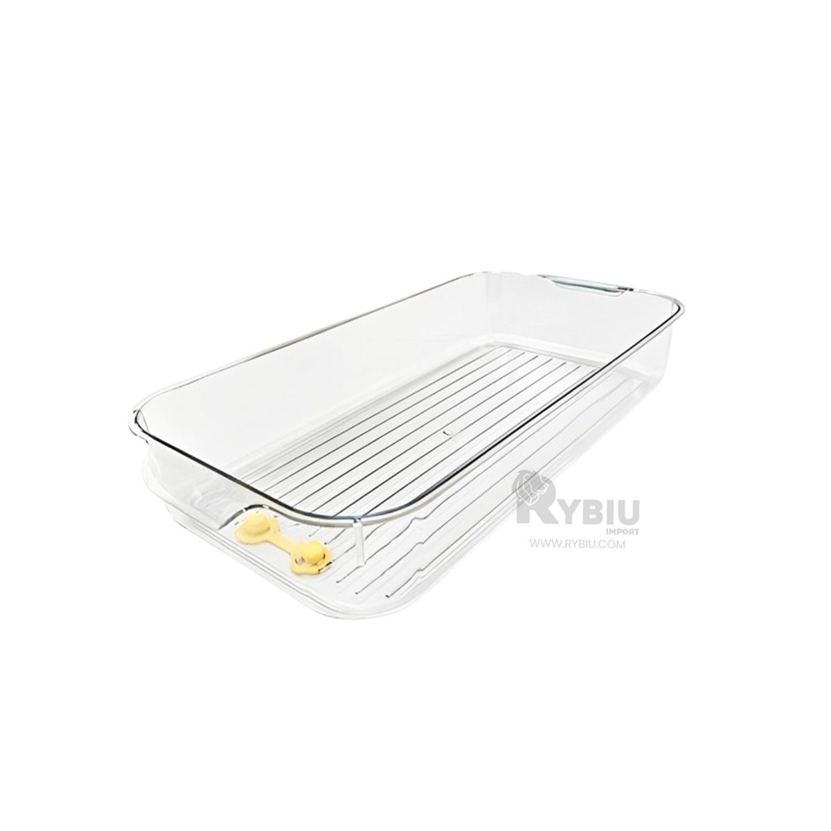 RYBIU IMPORT - Fuente con Asas Pequeñas Rectangular Y+Gift Stickers