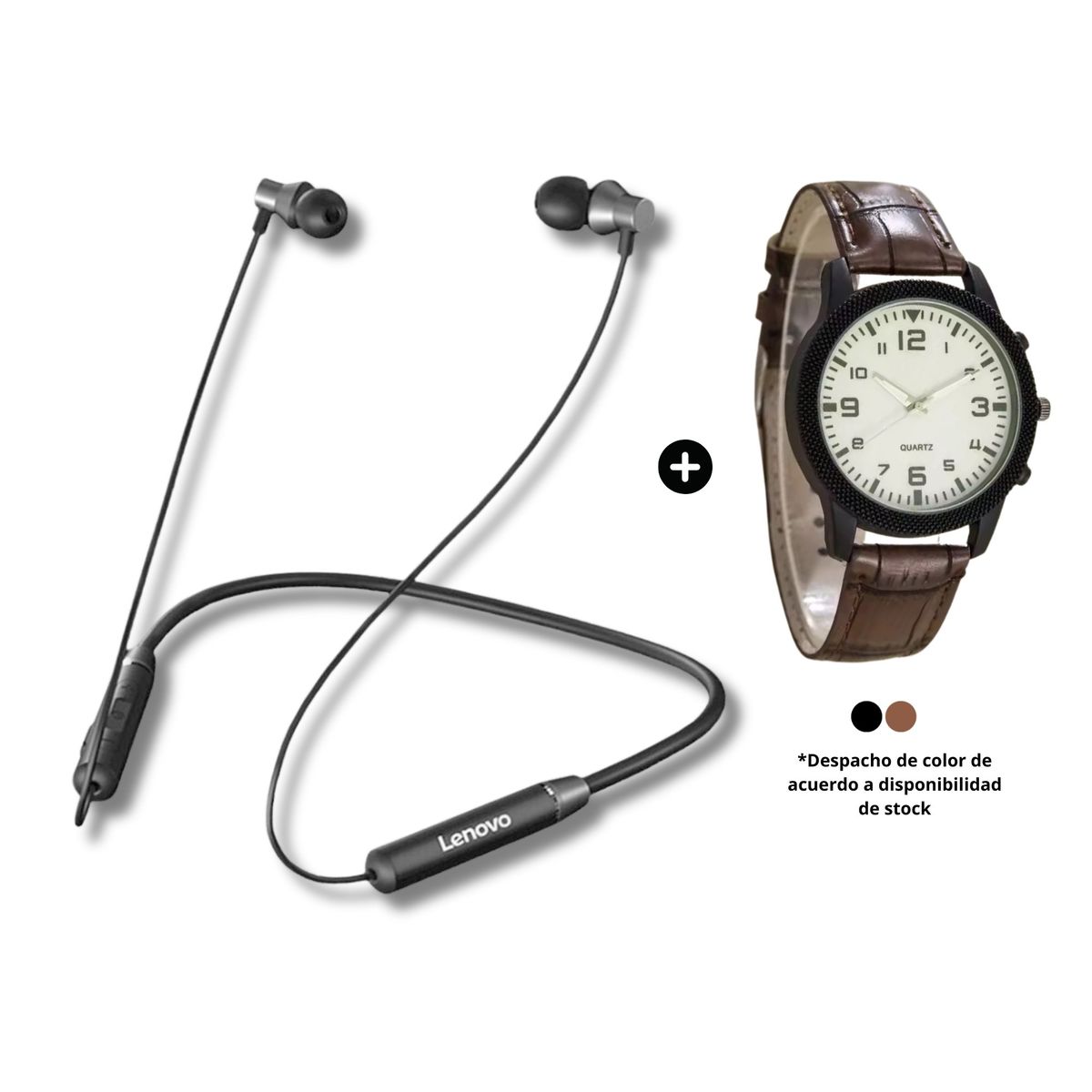 LENOVO - Audífonos Bluetooth Lenovo HE05 + Reloj analógico de regalo