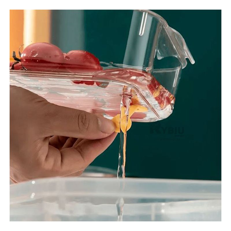 RYBIU IMPORT - Bandeja Funcional con Desague 30x16x10cm Y+Papel de Regalo