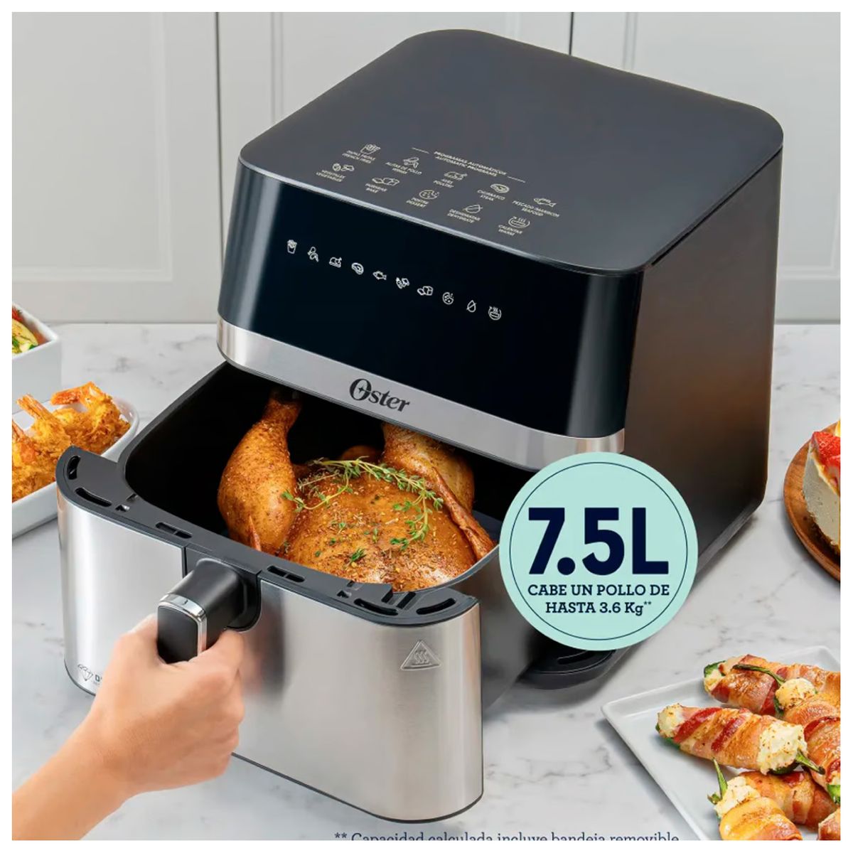 OSTER - Freidora de Aire Digital Oster 75L CKSTAF75DSSDF