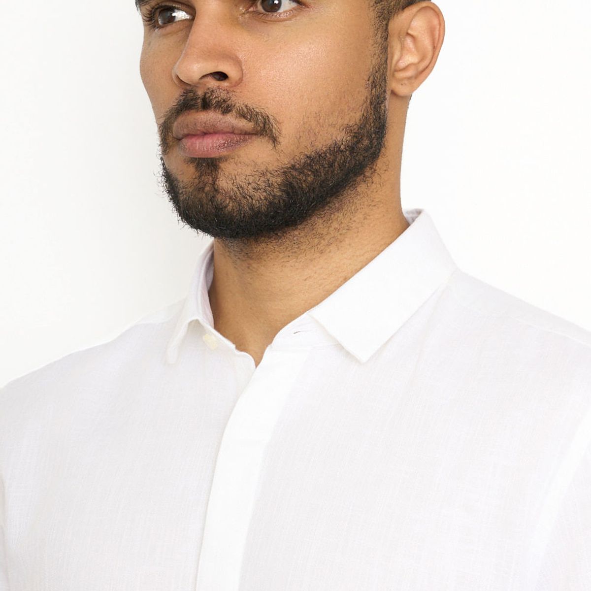 HUGO BOSS - Hugo - Camisa de algodón y lino slim fit