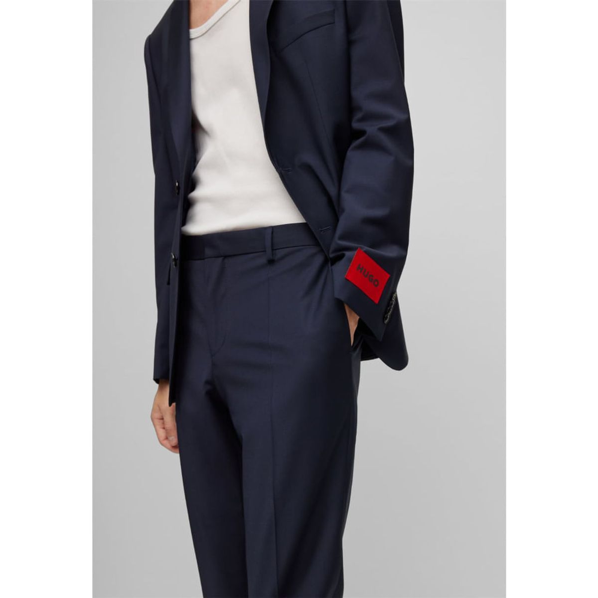 HUGO BOSS - Hugo - Pantalones en mezcla de lana técnica elástica