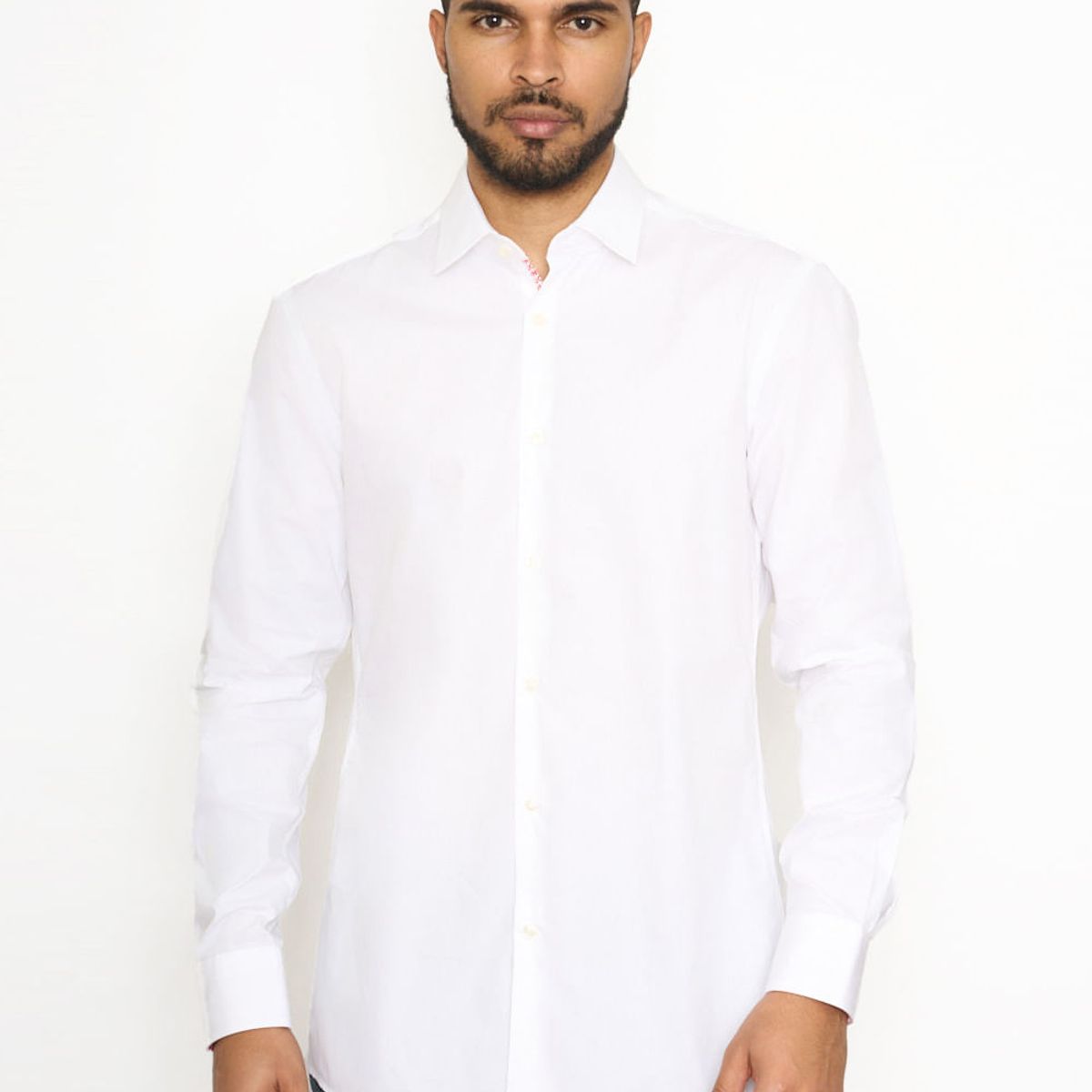 HUGO BOSS - Hugo - Camisa slim fit en popelín de algodón de planchado fácil