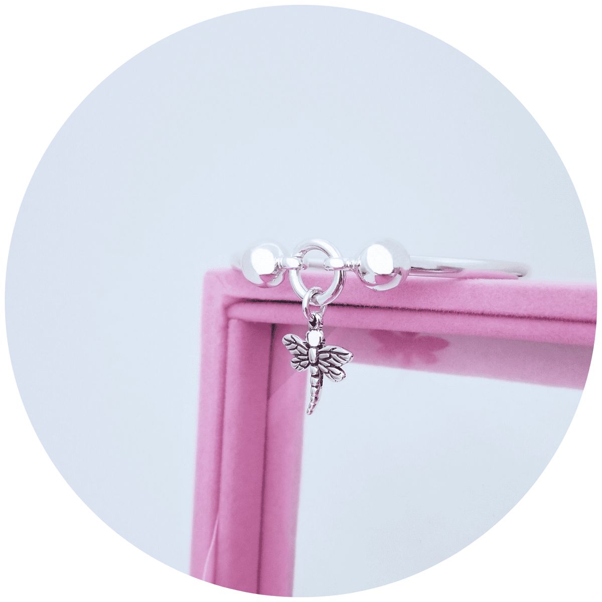 GENERICO - Pulsera Mamá Libélula Regalo Cumpleaños Joya Plata 950