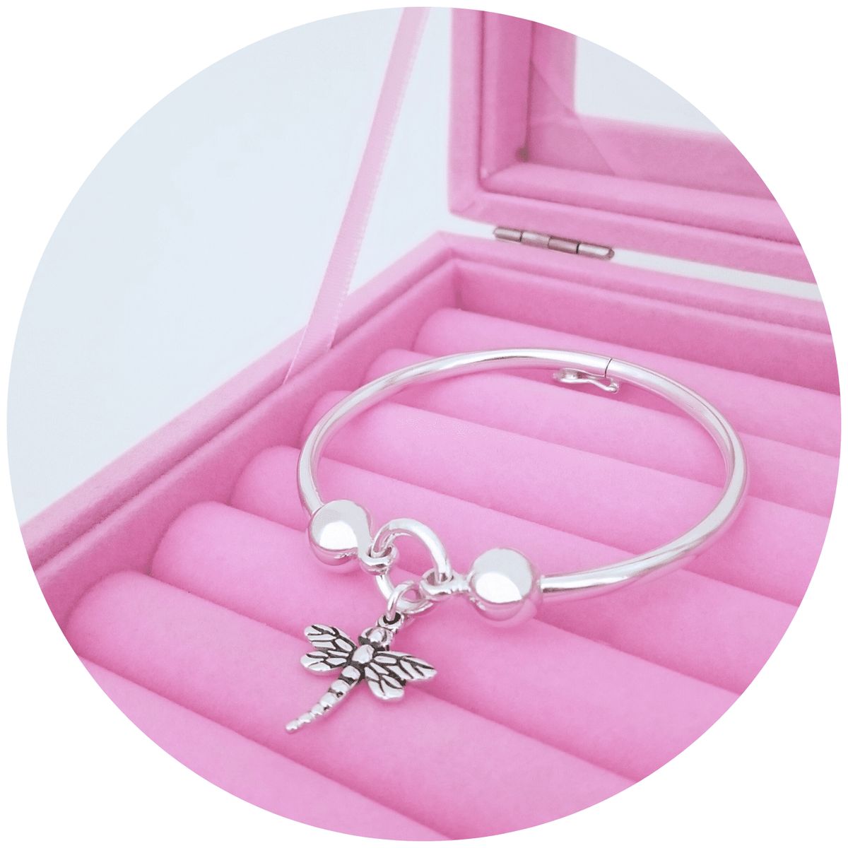 GENERICO - Pulsera Novia Libélula Regalo San Valentín Joya Plata 950