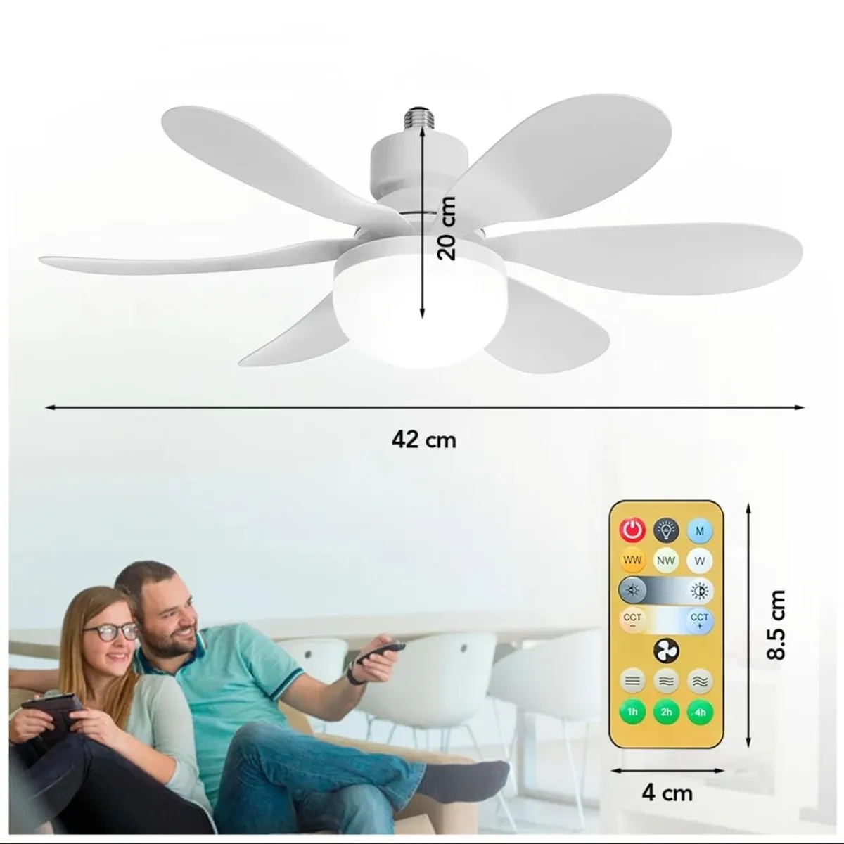 EWTTO - Foco Ventilador De Flor 40W