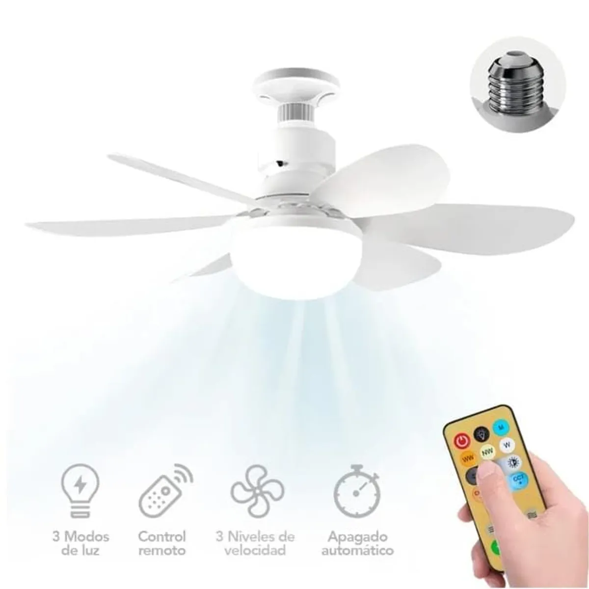 EWTTO - Foco Ventilador De Flor 40W