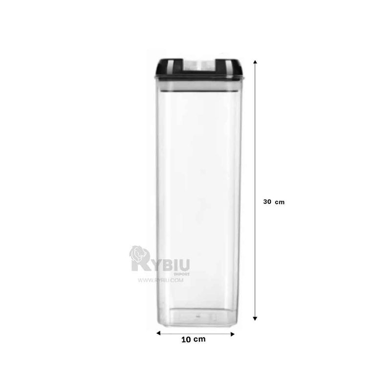 GENERICO - Frasco Versatil Frasco de 1900ml Negro Y+Gift Stickers