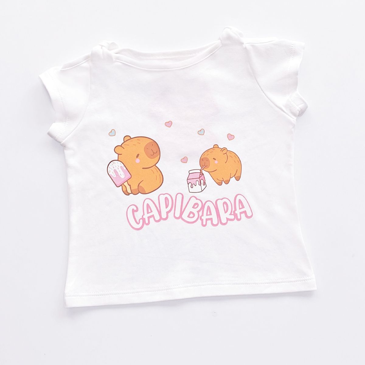 KIDS MASHMELO - POLO PARA NIÑA HOMBROS DESCUBIERTOS CAPIBARA KIDS MASHMELO