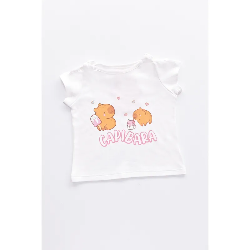 KIDS MASHMELO - POLO PARA NIÑA HOMBROS DESCUBIERTOS CAPIBARA KIDS MASHMELO