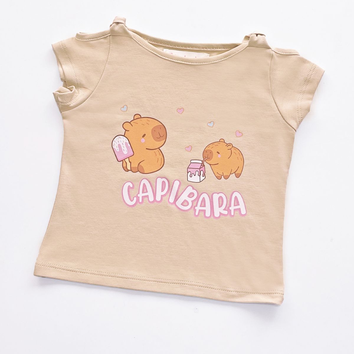 KIDS MASHMELO - POLO PARA NIÑA HOMBROS DESCUBIERTOS CAPIBARA KIDS MASHMELO