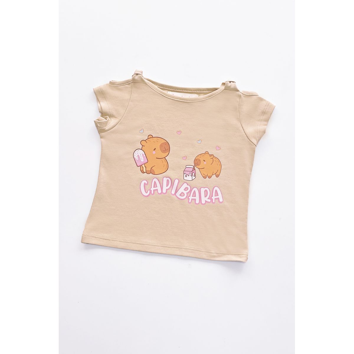 KIDS MASHMELO - POLO PARA NIÑA HOMBROS DESCUBIERTOS CAPIBARA KIDS MASHMELO