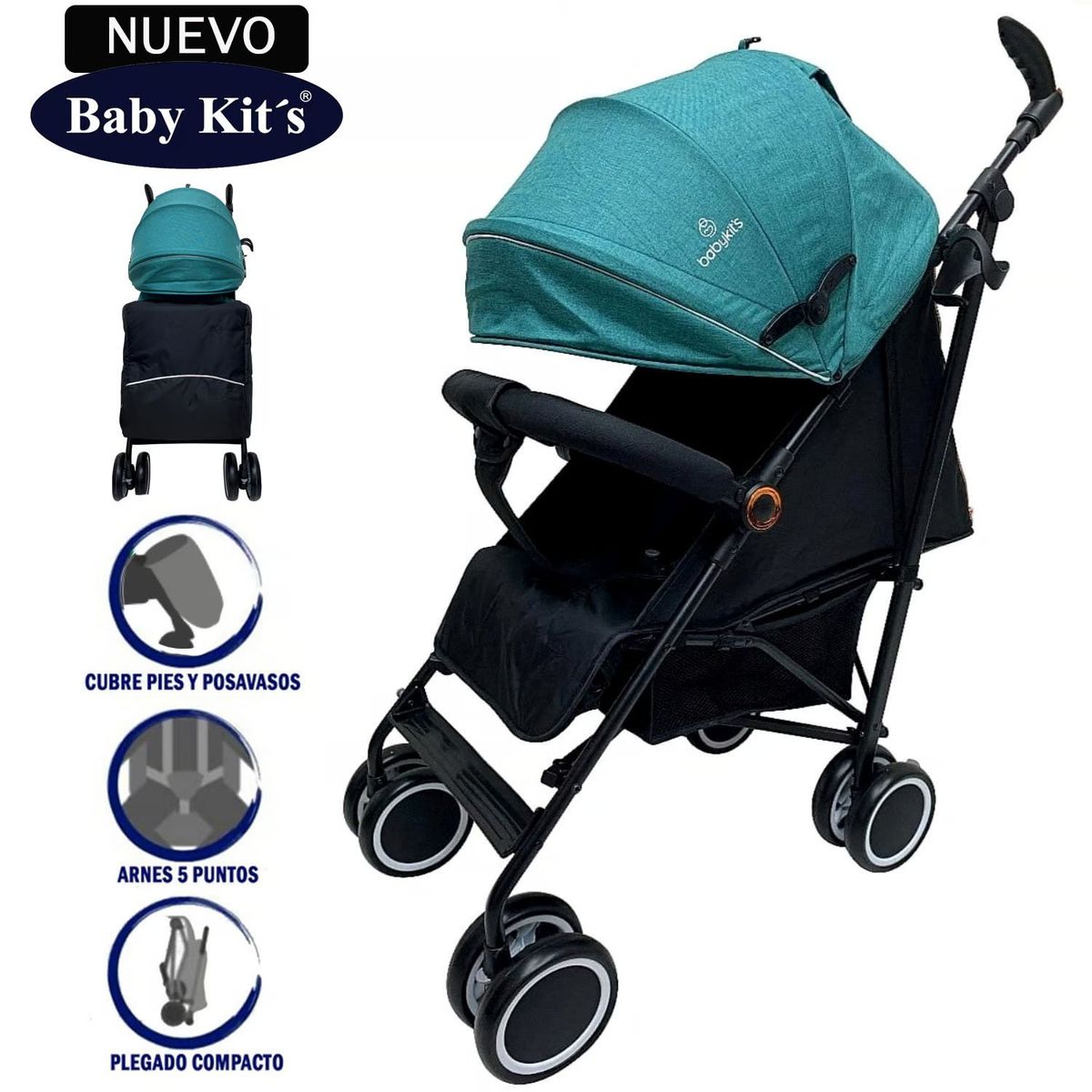 BABY KITS - Coche Bastón Baby Kits fiesta 5249 Esmeralda