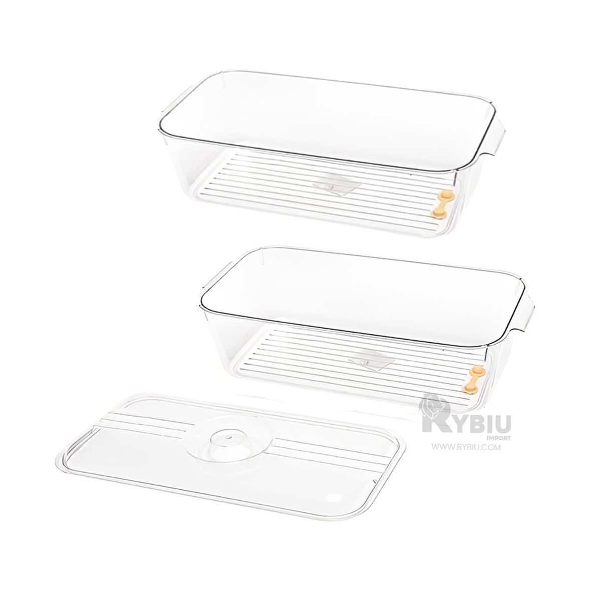 GENERICO - Bandeja Rectangular con Desague 30x16x10cm Y+Regalo Stickers