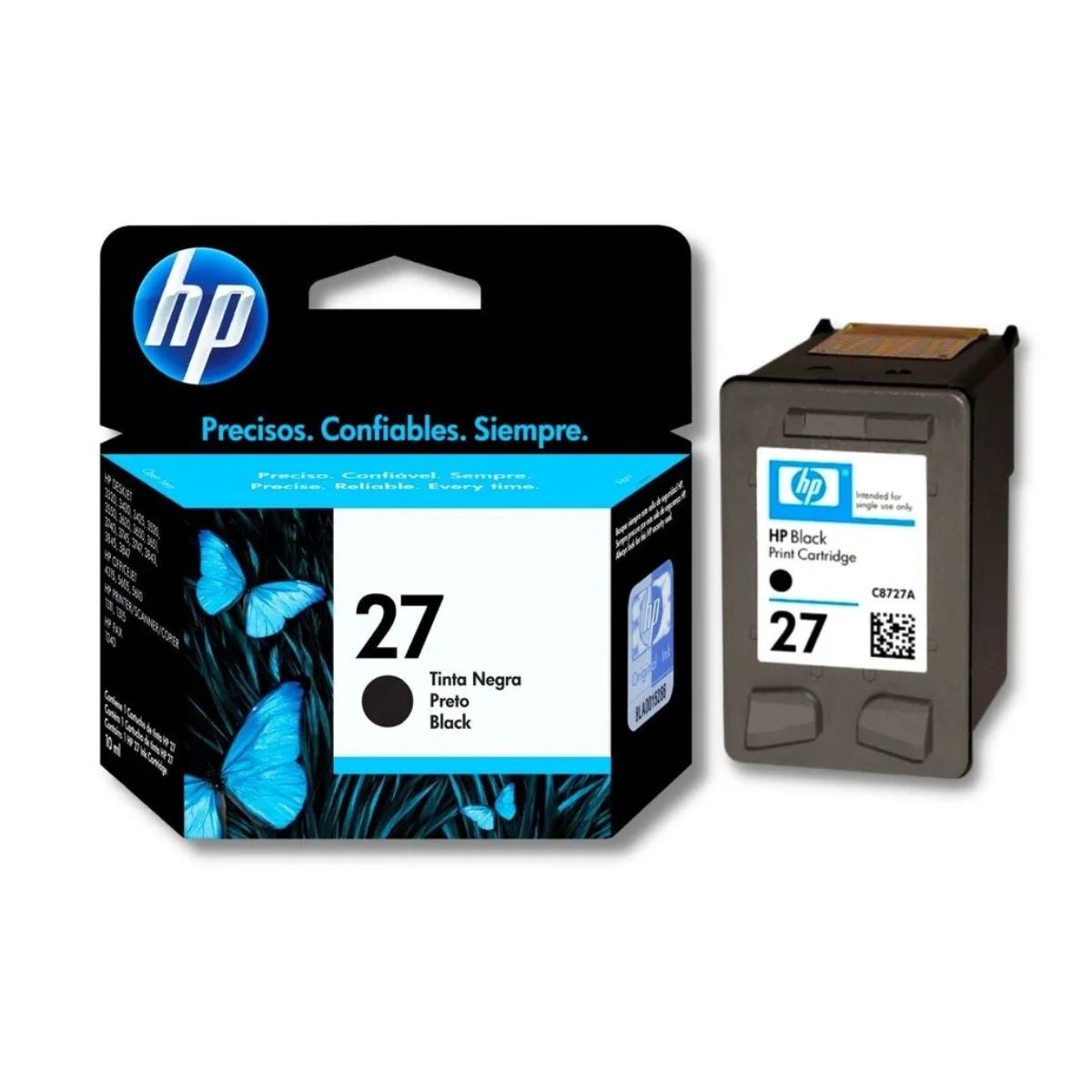 HP - Cartucho de Tinta HP 27 Negro Original