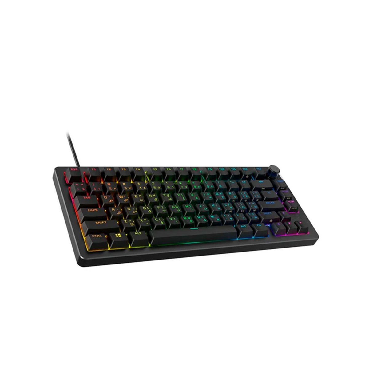 HYPERX - Teclado Gamer HyperX Alloy Rise 75 Mecanico Español Negro 7G7A4AA#ABM