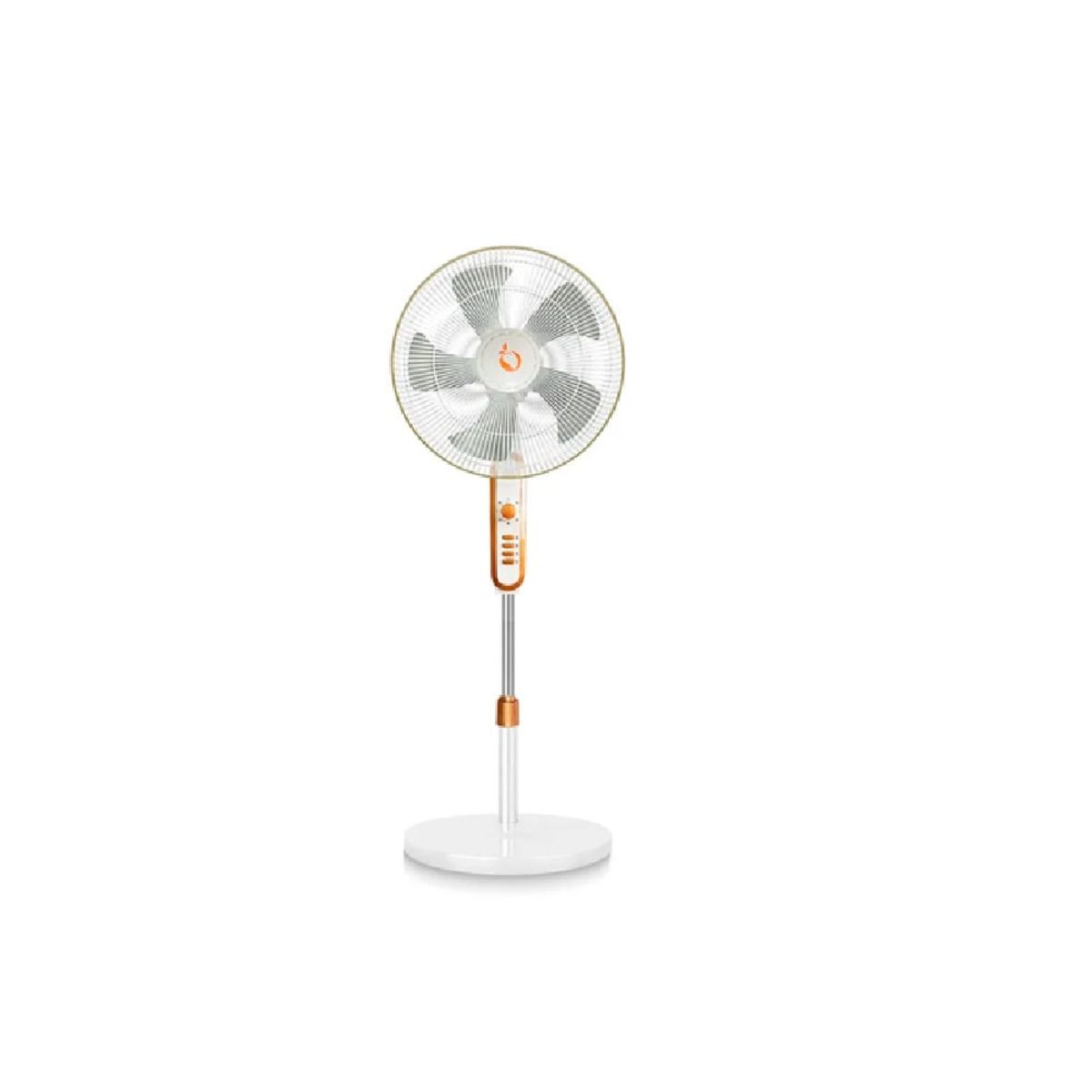 OTTOWARE - Ventilador Eléctrico Blanco y Dorado de 16″