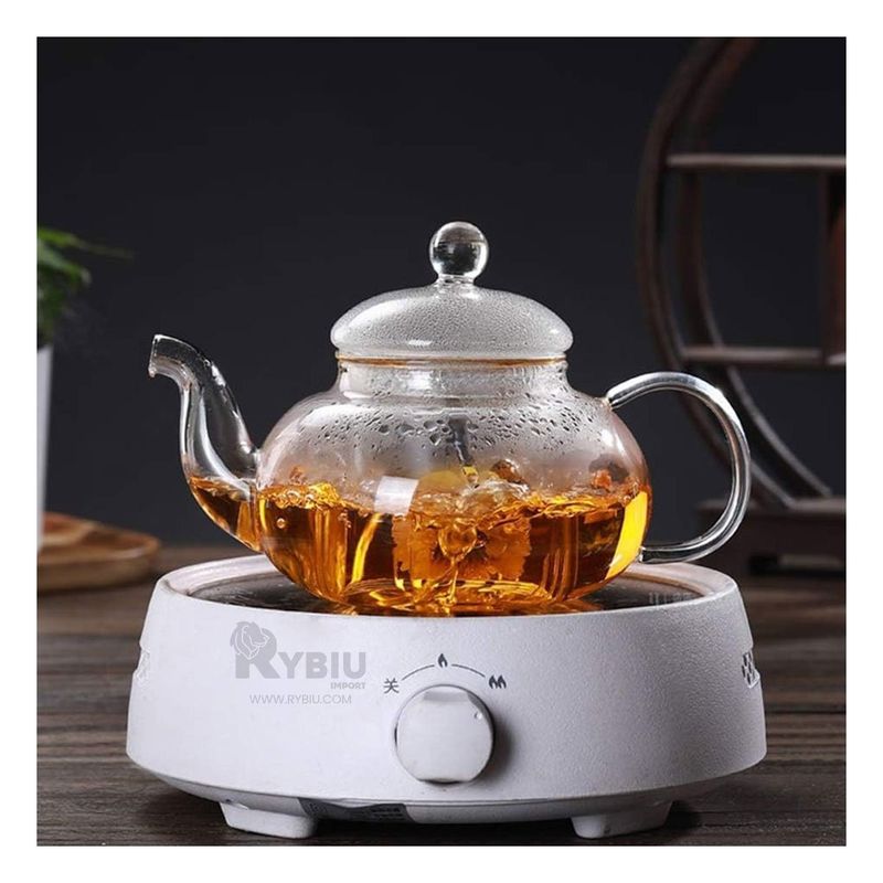 GENERICO - Tetera Resistente de 100ML Transparente Y+Papel de Regalo