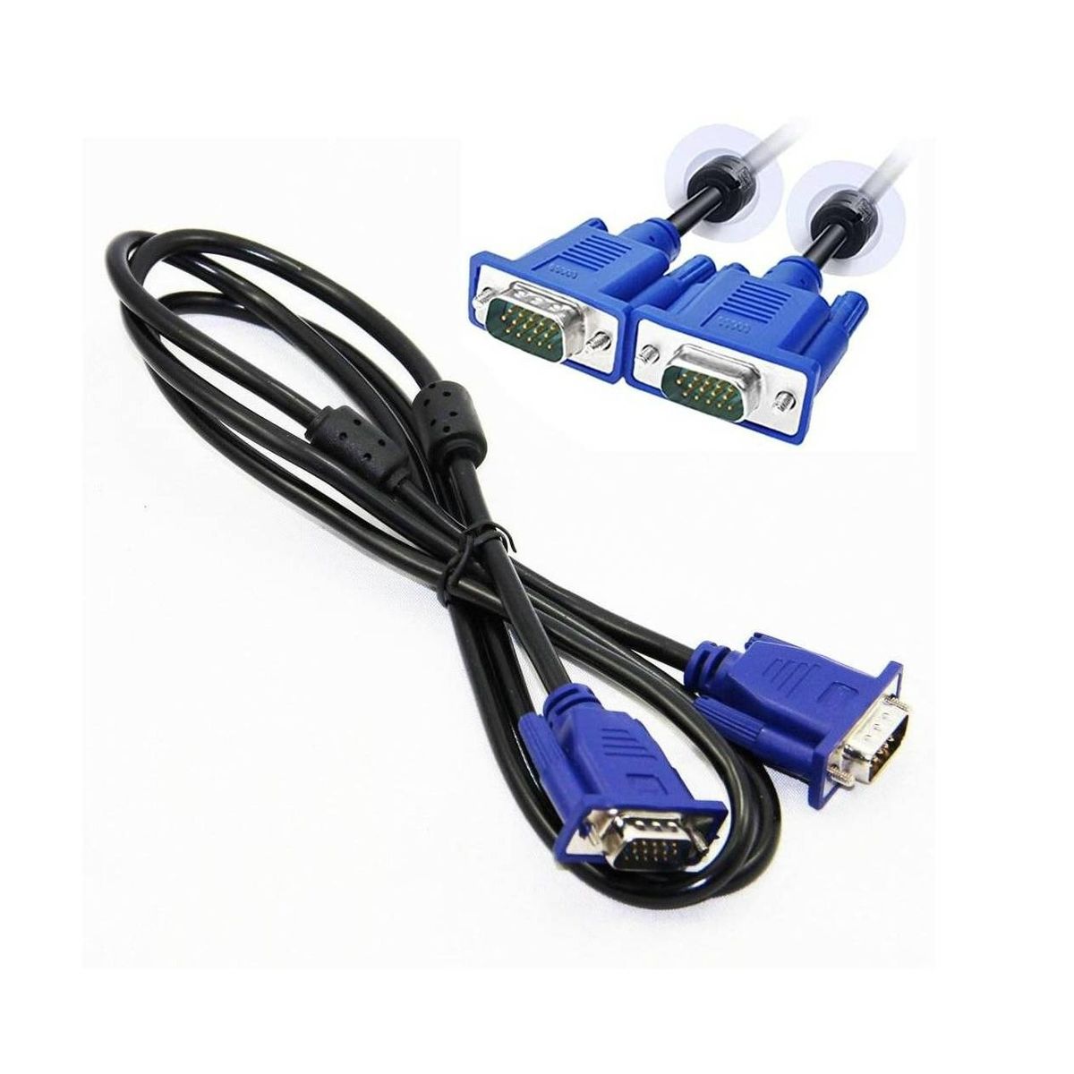 GENERICO - Cable Conector Para Monitor VGA a VGA 3 Metros con 15 Pines