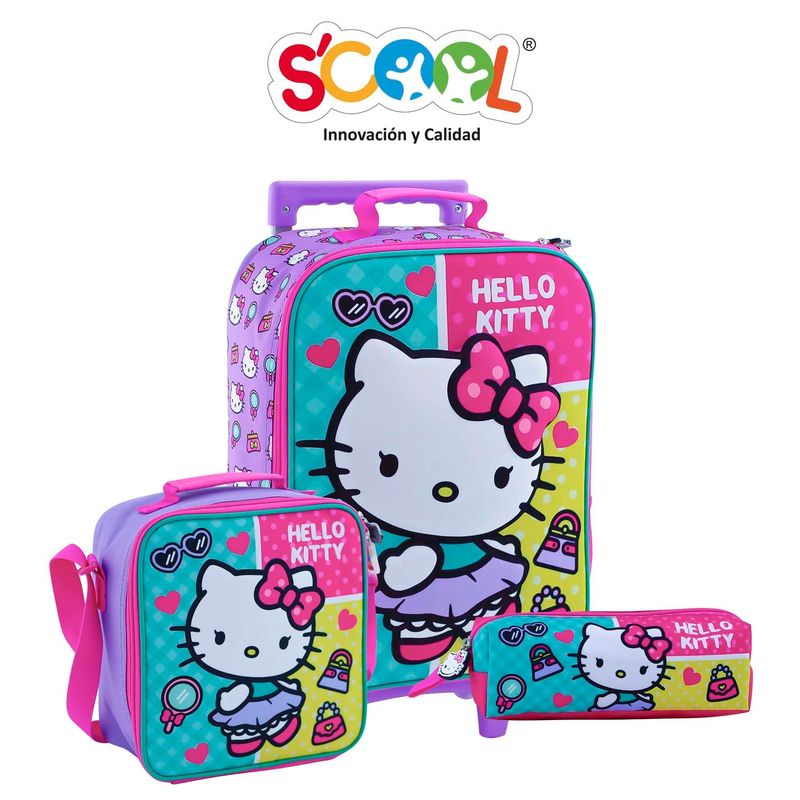 SCOOL - Scool - Set Kombat Maleta Med Eva 3D Hello Kitty C