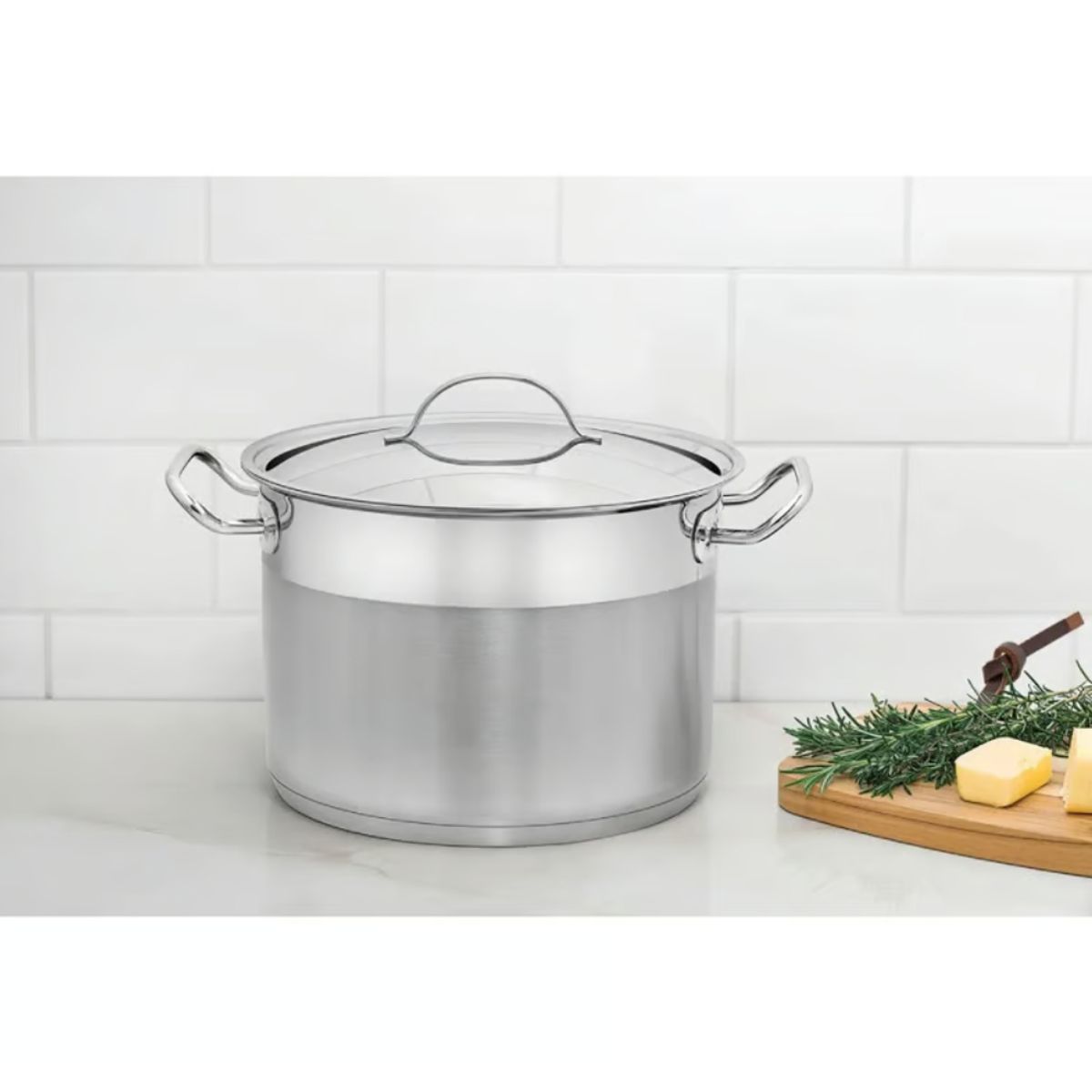 TRAMONTINA - Olla Alta N° 24 Profesional Acero Inoxidable 7.80L - 10116317