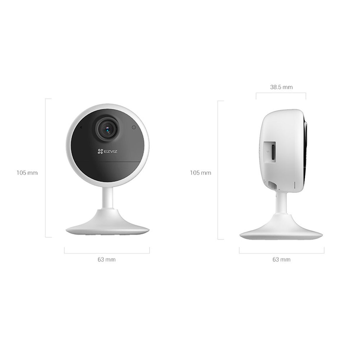 EZVIZ - CÁMARA DE SEGURIDAD INTELIGENTE PARA INTERIORES A BATERÍA CB1 EZVIZ