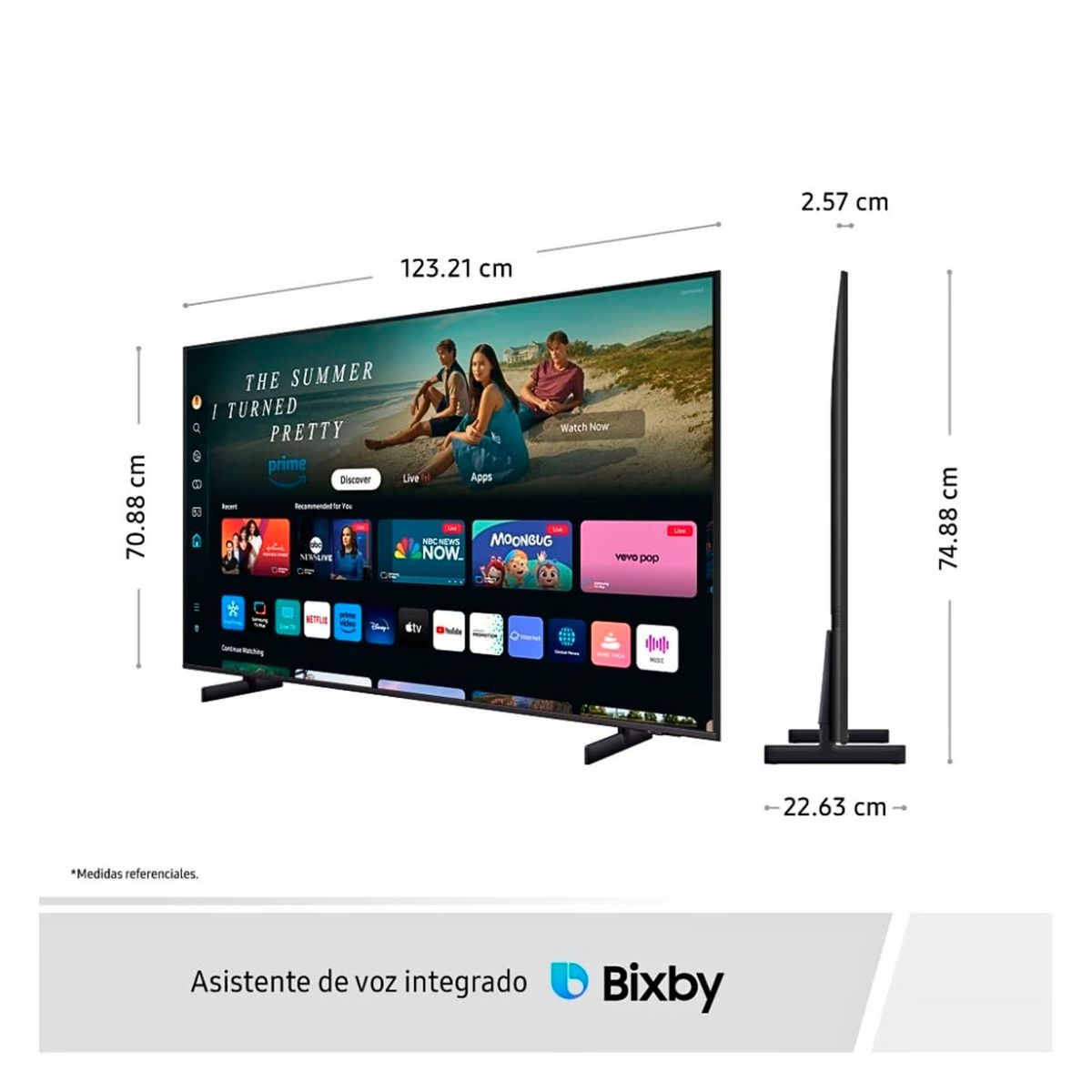 SAMSUNG - Televisor Samsung 55 Crystal Smart TV Tizen UHD 4K 55DU8000