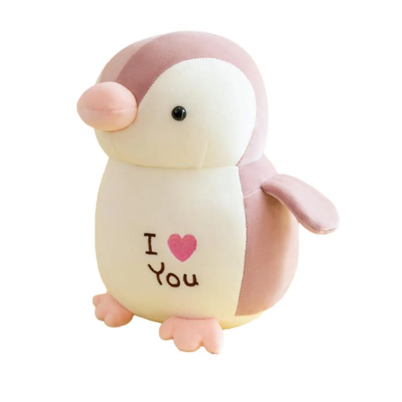 GENERICO - Peluche Pingüino - 22 Cm Rosado