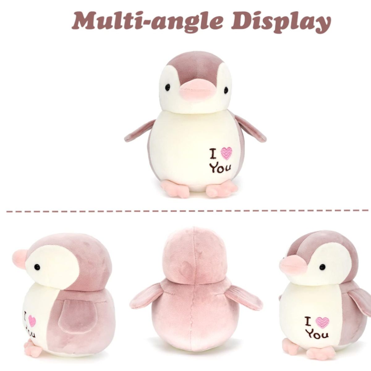 GENERICO - Peluche Pingüino - 22 Cm Rosado