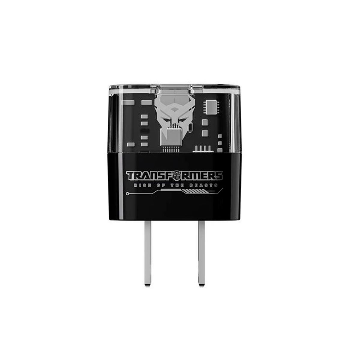 TRANSFORMERS - Cargador Transformers TF-K05 Negro 20w carga rápida USB C y USB A