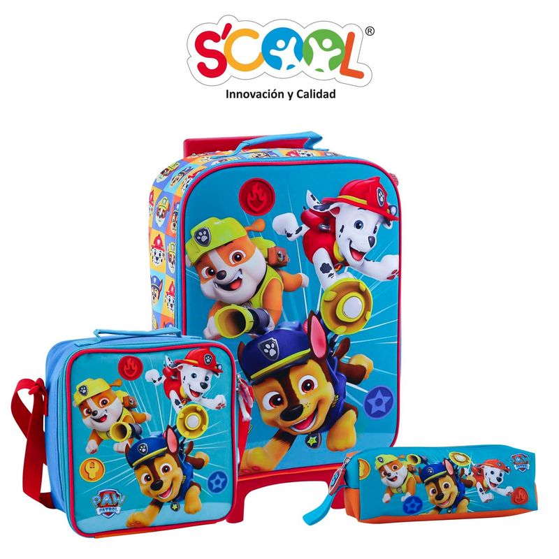 SCOOL - Scool - Set Kombat Maleta GDE Eva 3D Paw Patrol HB
