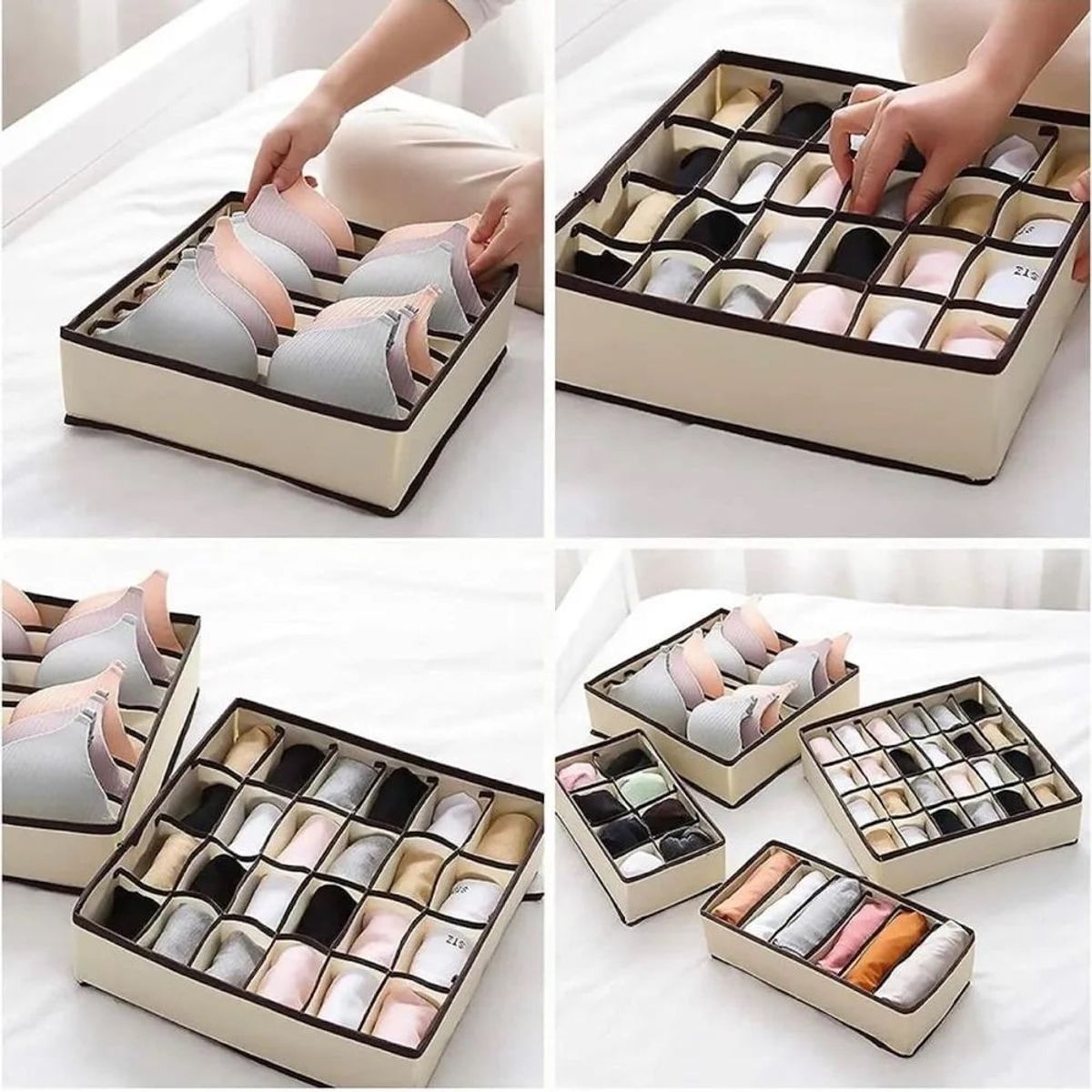 OTTOWARE - Set de 4 Organizadores de Ropa Interior