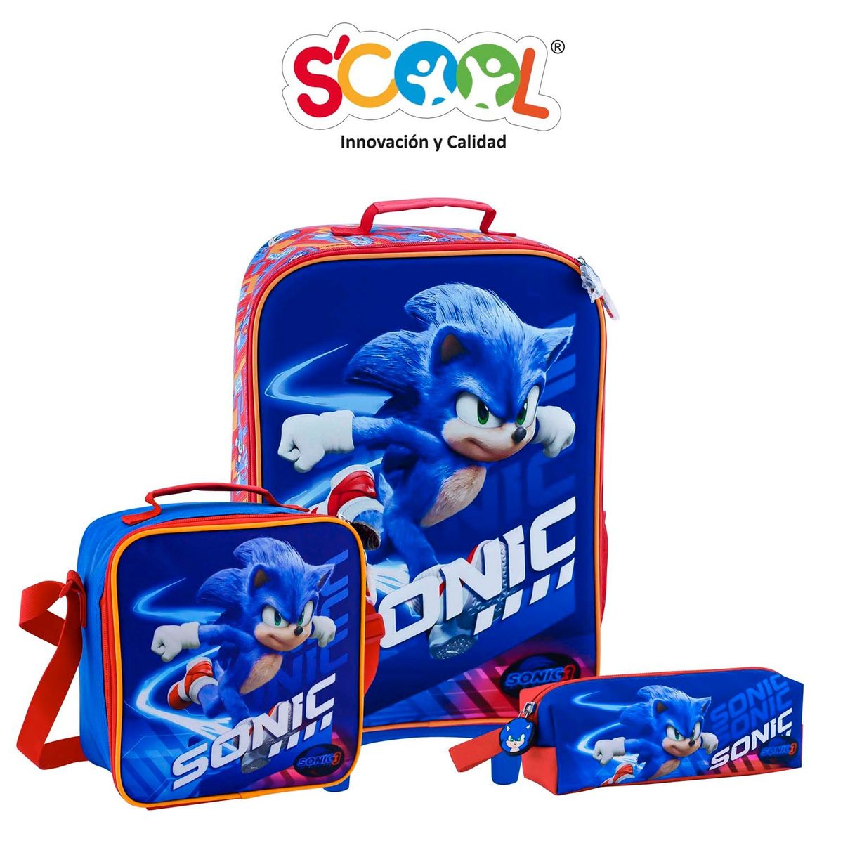 SCOOL - Scool - Set Kombat Maleta GDE Eva 3D Sonic Movie