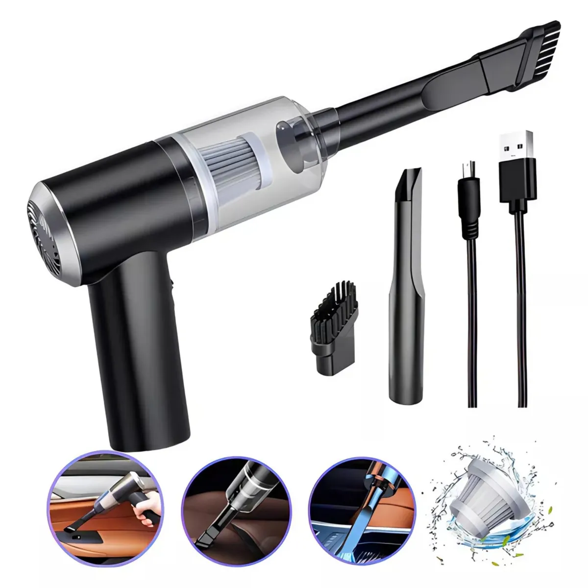 OEM - Mini aspiradora portátil 3 en 1