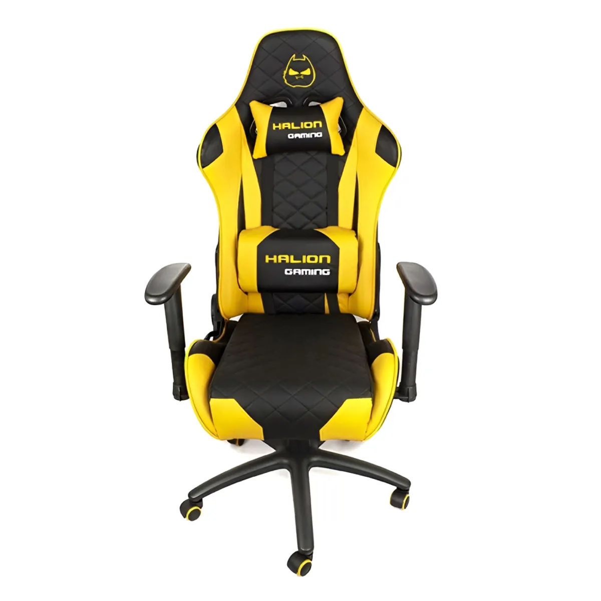 HALION - Silla Gamer Halion HA-S41 Negro con Amarillo