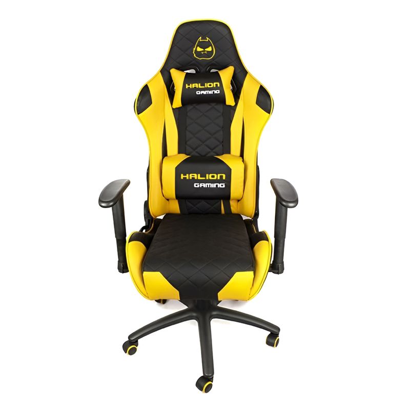 HALION - Silla Gamer Halion HA-S41 Negro con Amarillo