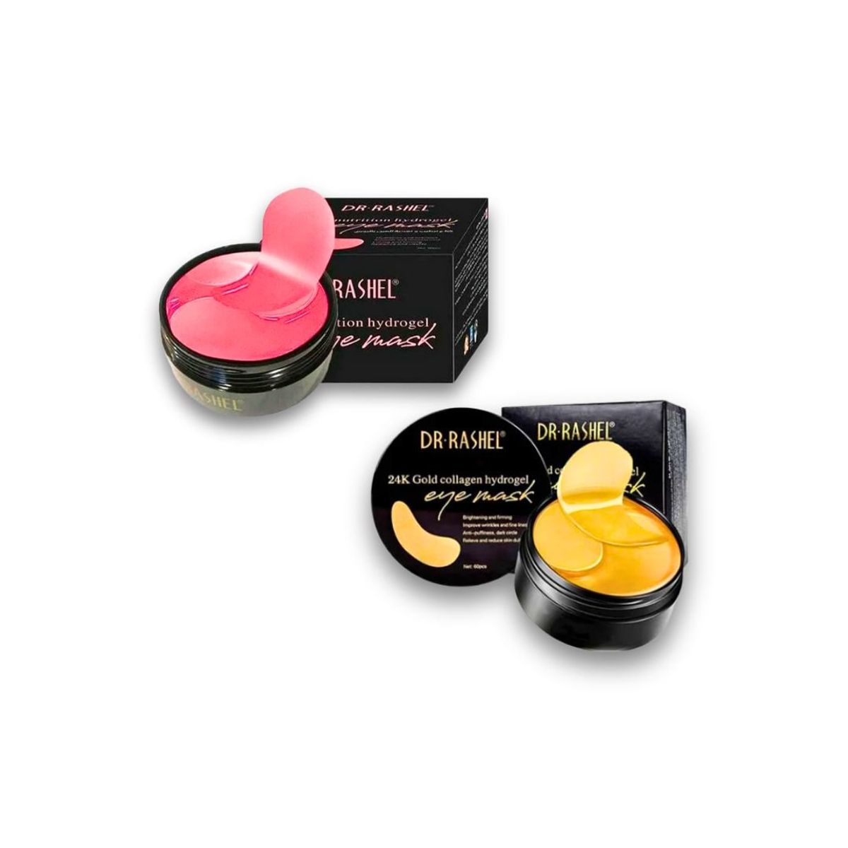 GENERICO - Mascarilla Ojos Perlas Negras + Mascarilla Rubi Dr Rashel