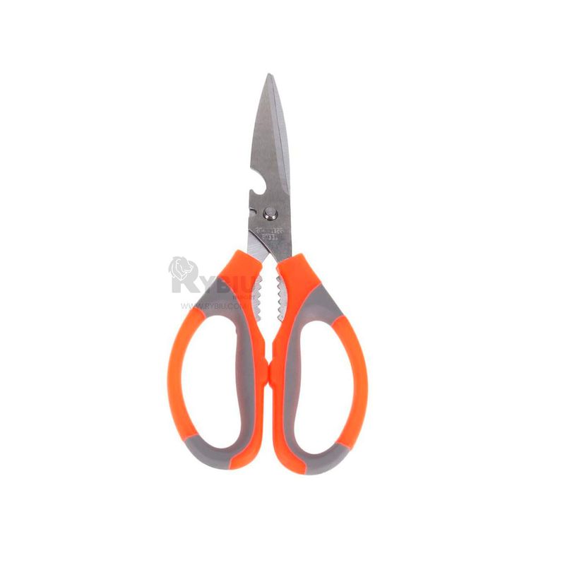 GENERICO - Tijera de Cocina Abridor y Destapador Color Naranja