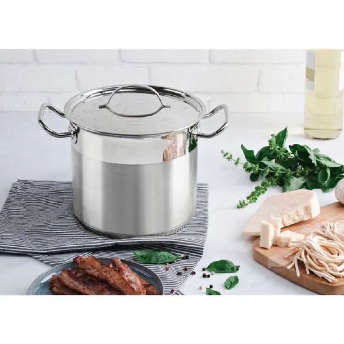 TRAMONTINA - Olla Alta N° 20 Profesional Acero Inoxidable 4.60L - 10116315