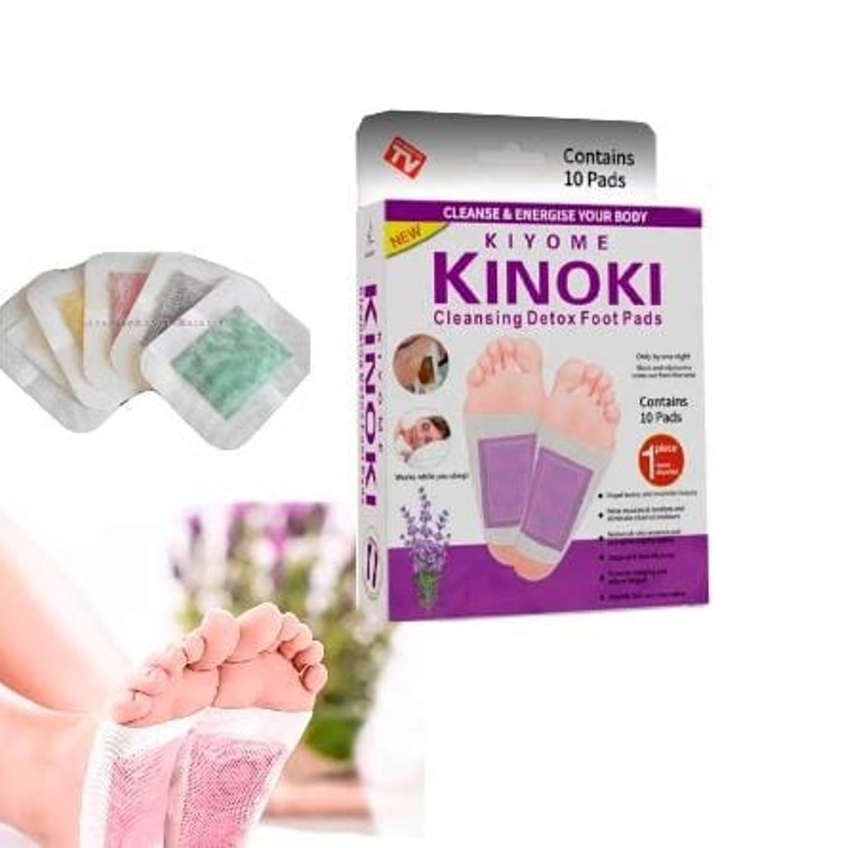 GENERICO - Kinoki detox celular a base de lavanda con aroma
