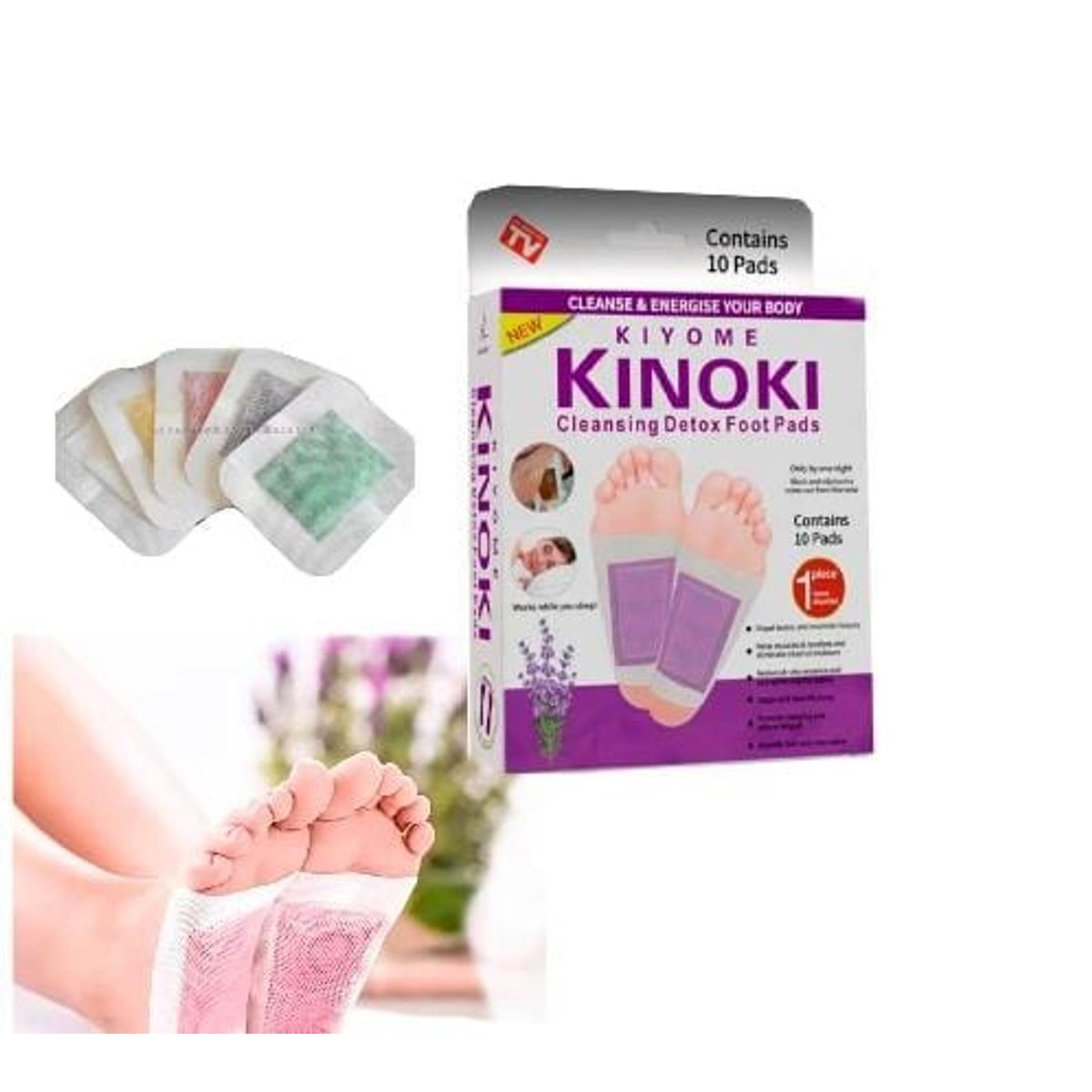 GENERICO - Kinoki detox celular a base de lavanda con aroma