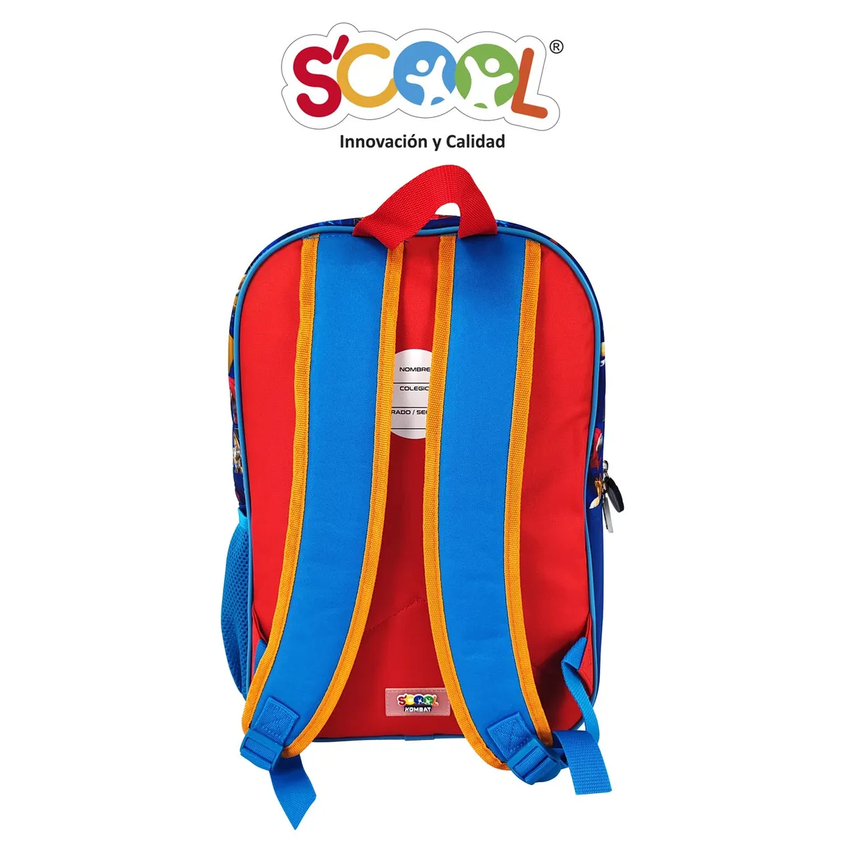 SCOOL - Scool-Set Kombat Mochila Oficio 1 Bol Tela c/PVC Sonic Movie