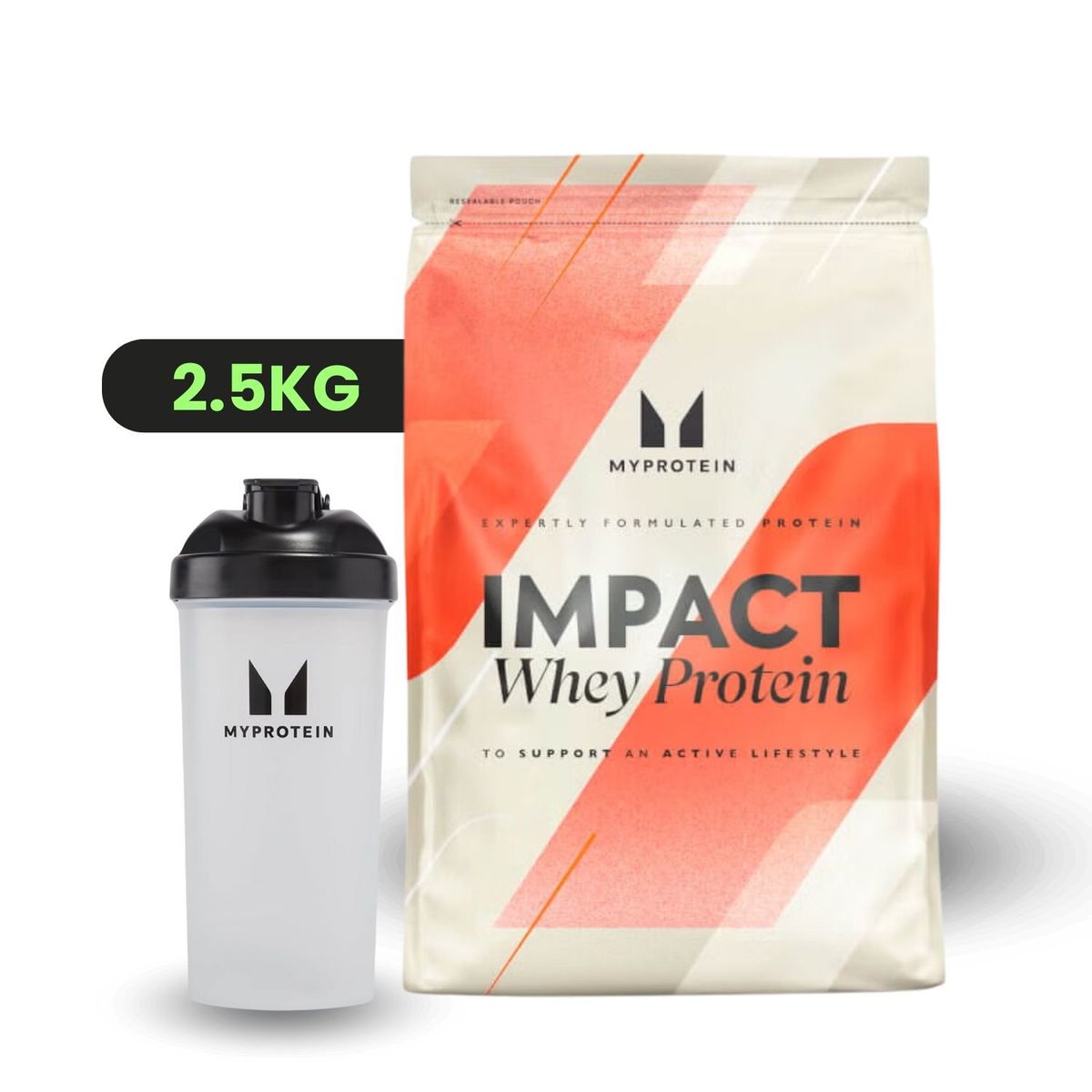 MYPROTEIN - IMPACT WHEY PROTEIN 2.5 KG - MYPROTEIN- VAINILLA  + SHAKER
