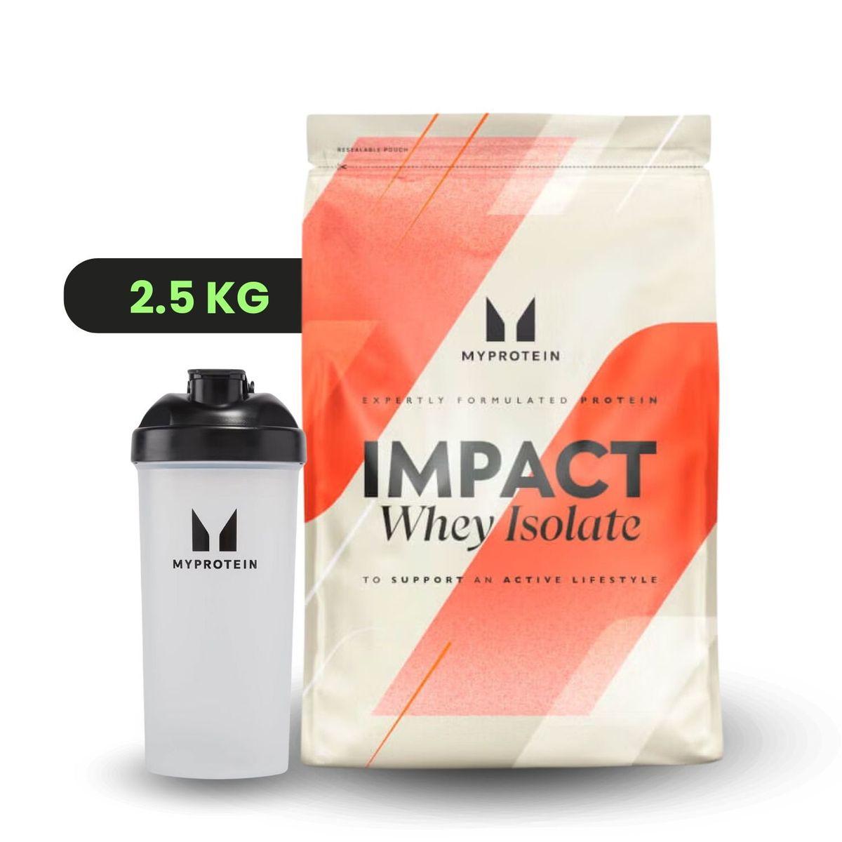 MYPROTEIN - IMPACT WHEY ISOLATE 2.5 KG - MYPROTEIN- CHOCOLATE+ SHAKER